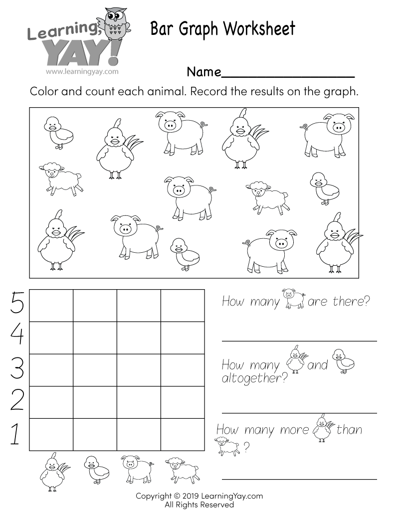 grade 1 math graph worksheets